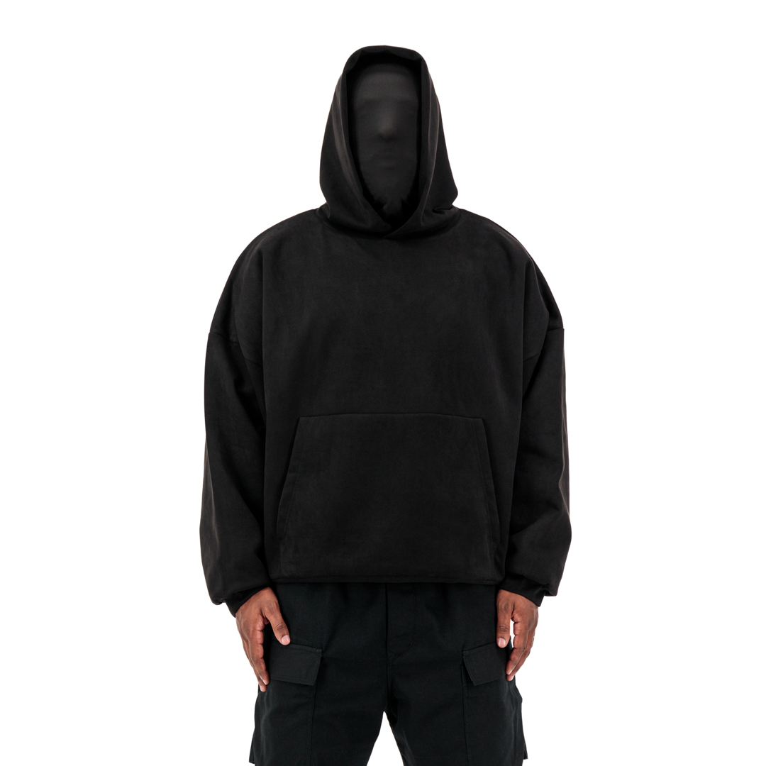 Velvety Plain Hoodie